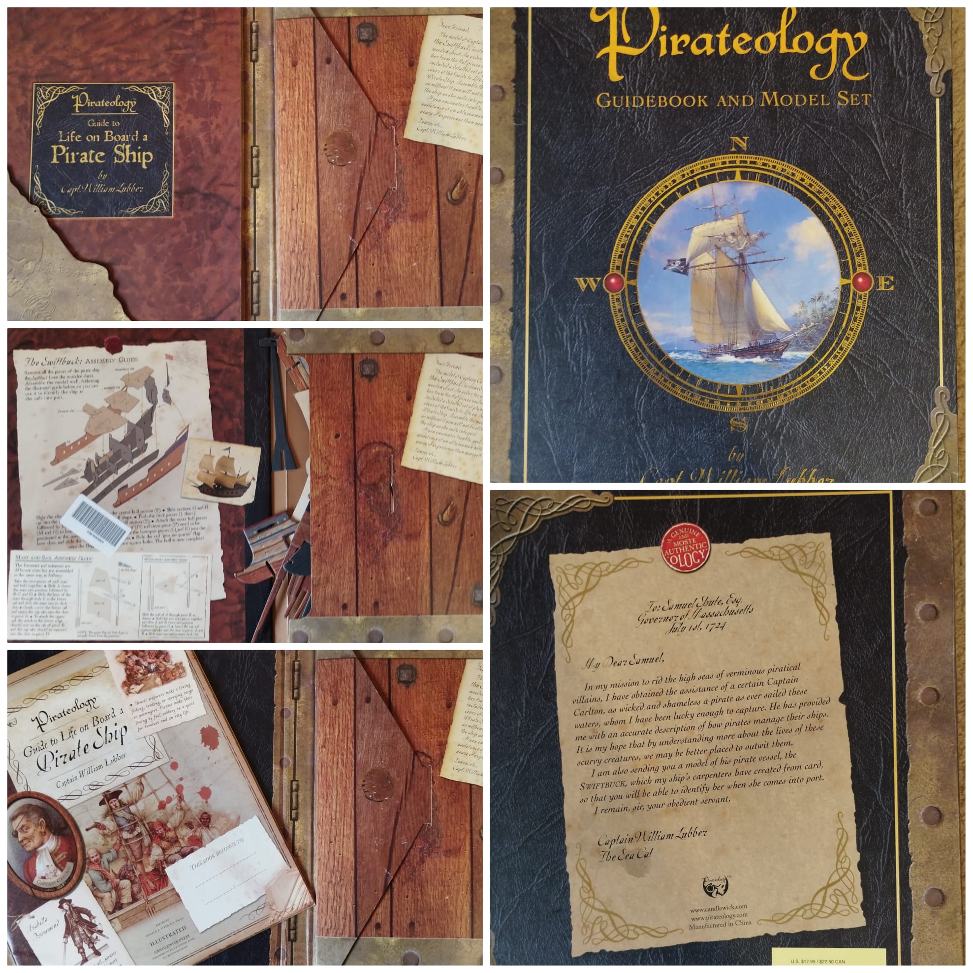 Pirateology A Pirate's Guide and Model Ship Candlewick Press