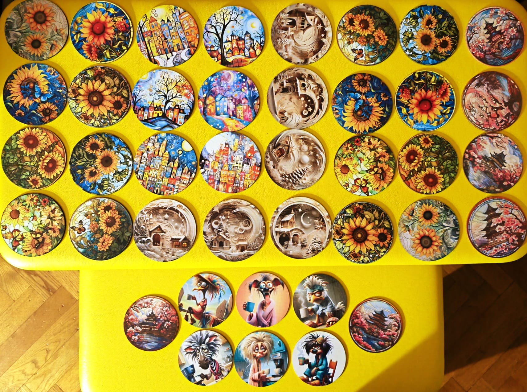 Podmetači za čaše kao asocijativne karte